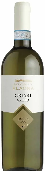 Bottiglia Griarì Grillo Baglio Baiata Alagna