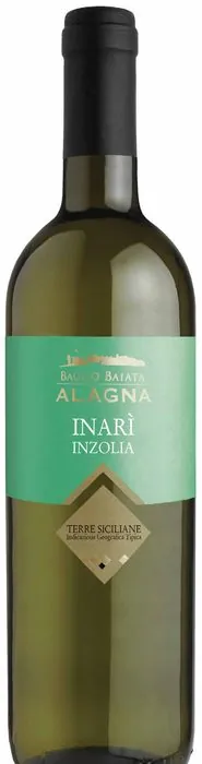 Bottiglia Inarì Inzolia Baglio Baiata Alagna