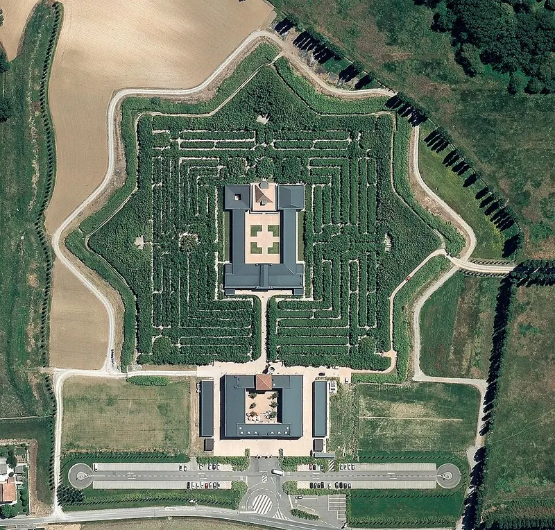 Il Labirinto della Masone visto dall'alto