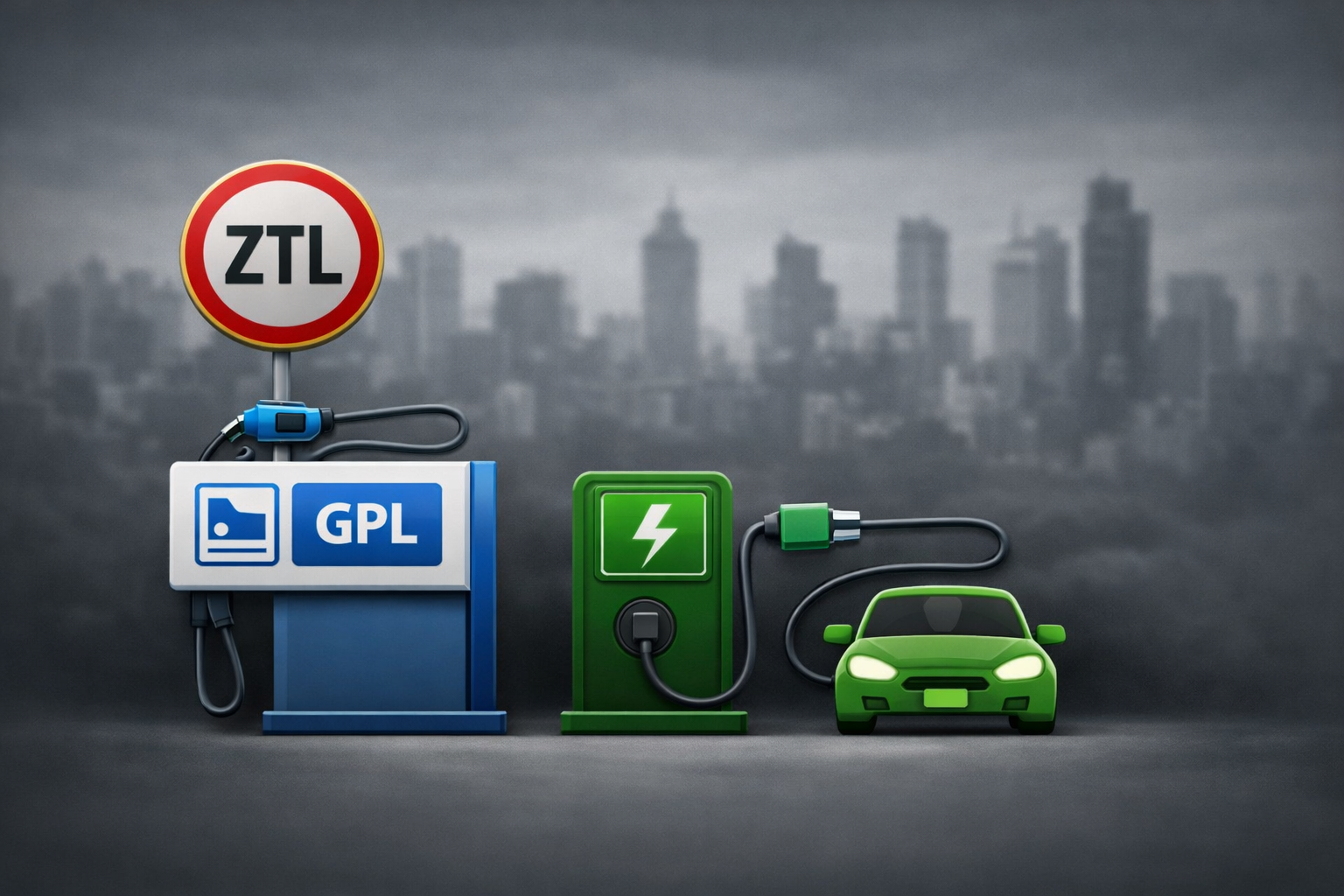 Colonnine elettriche, distributori GPL e ZTL