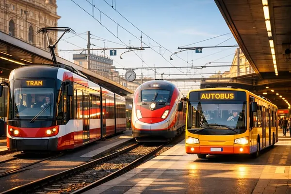 Treni, bus, metro e taxi