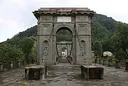 Regio Casinò e Ponte delle Catene a Bagni di Lucca