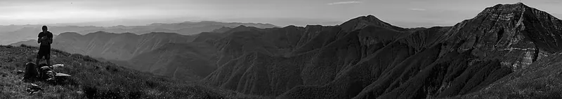 Vista sul Parco regionale del Corno alle Scale, Appennino bolognese