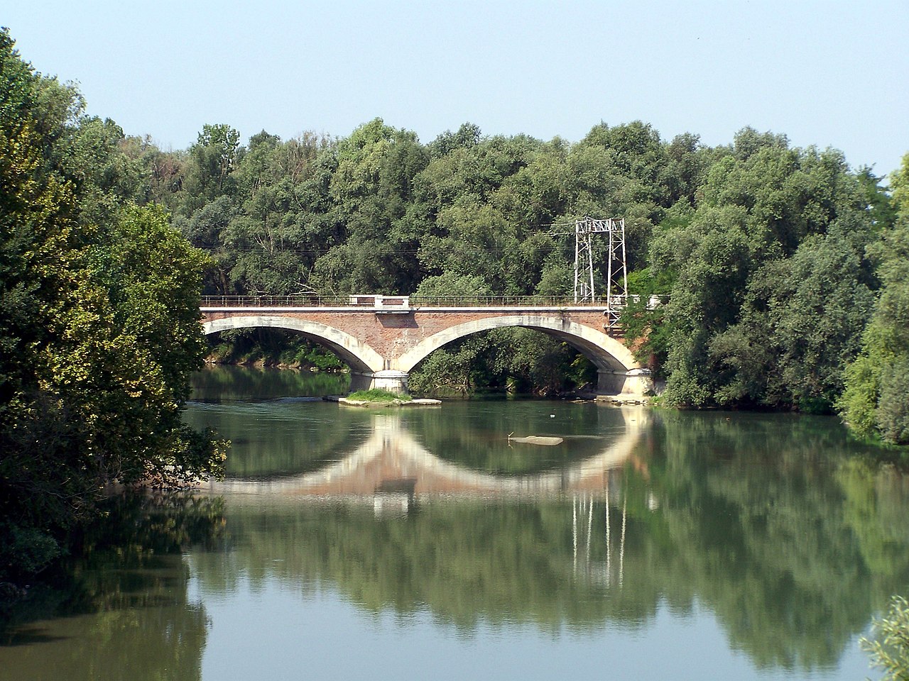 Ponte sul fiume Oglio, Parco dell'Oglio Nord