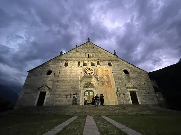 Facciata della chiesa monumentale di San Gaudenzio a Baceno